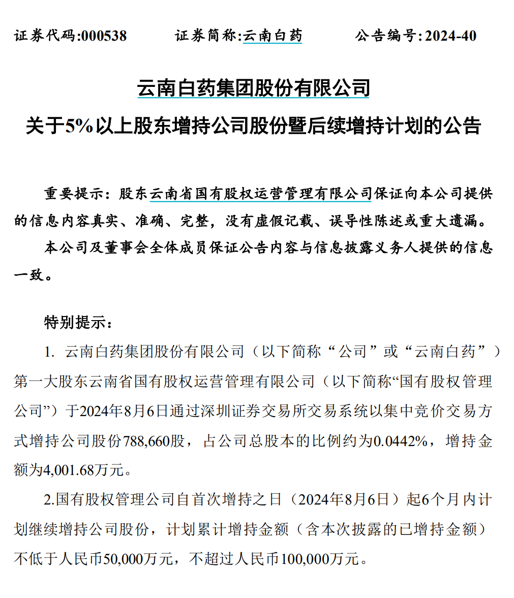 七贏娛樂城：云南白药，突发！